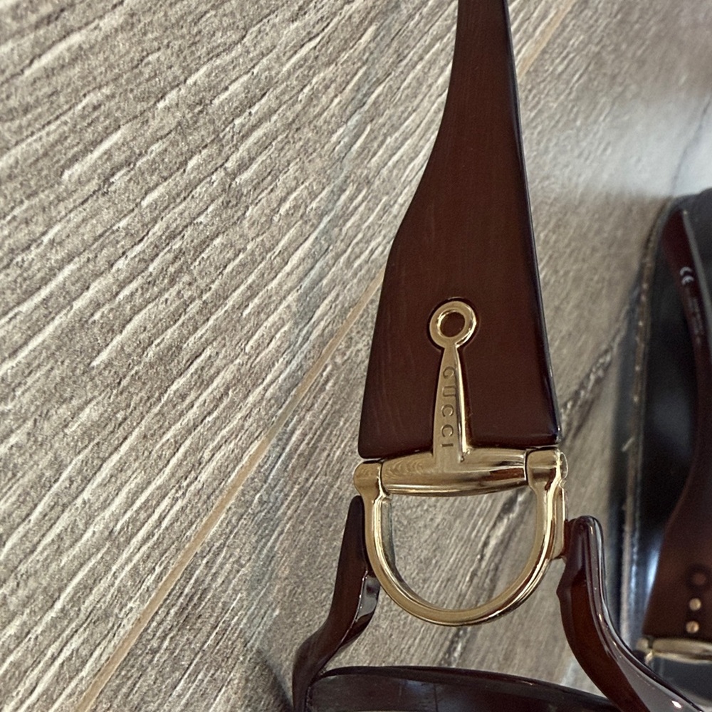 Gucci Dark Brown Sunglasses with Black Case - Picture 3 of 9